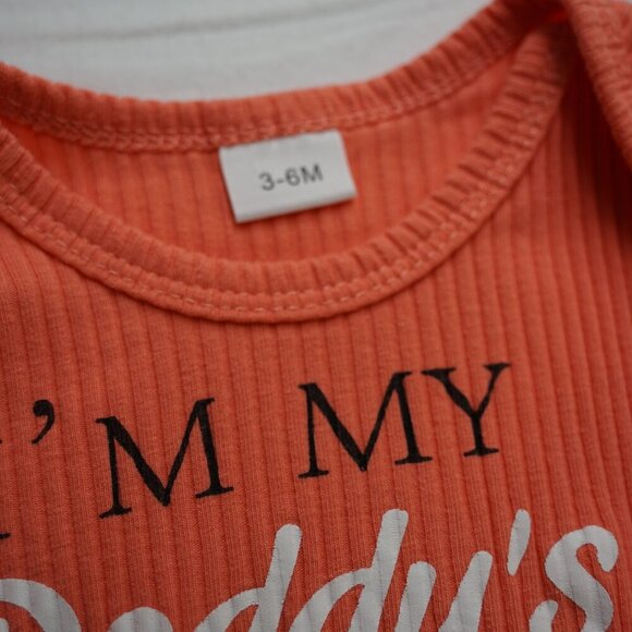 Baby Girl Matching Set, Daddy's Girl, Floral Set, Size 3-6m - Picture 4 of 7